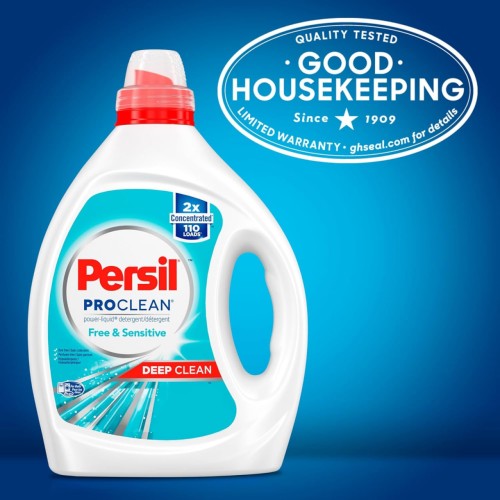 Persil ProClean Liquid Laundry Detergent, Sensitive Skin, 100 Fluid Ounces, 64 Loads