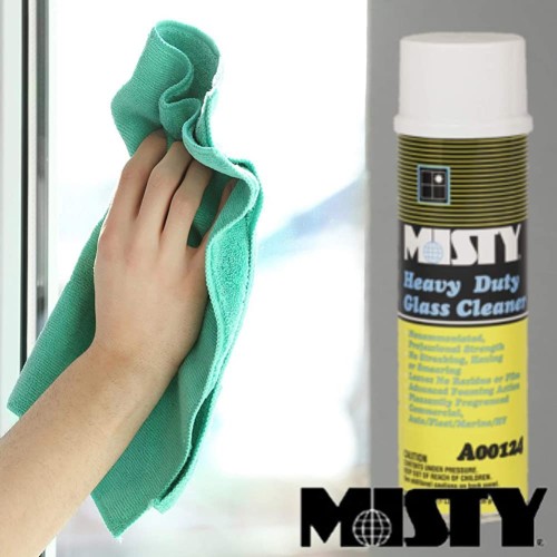 Misty Heavy-Duty Glass Cleaner, Citrus, 20oz Aerosol