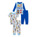 Toddler Character Pajama Set, 4-Piece, Sizes 12M-5T