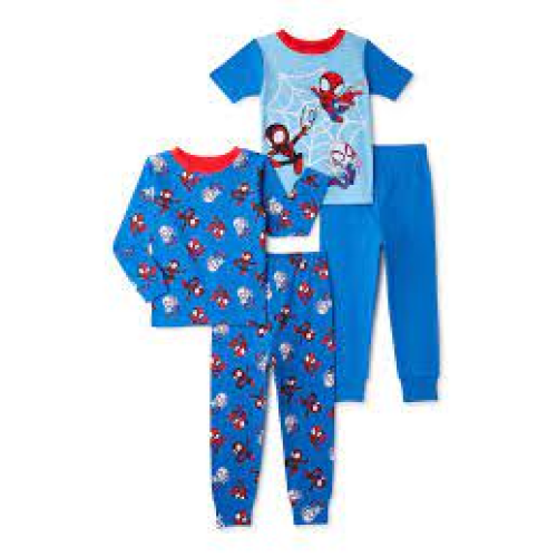 Toddler Character Pajama Set, 4-Piece, Sizes 12M-5T