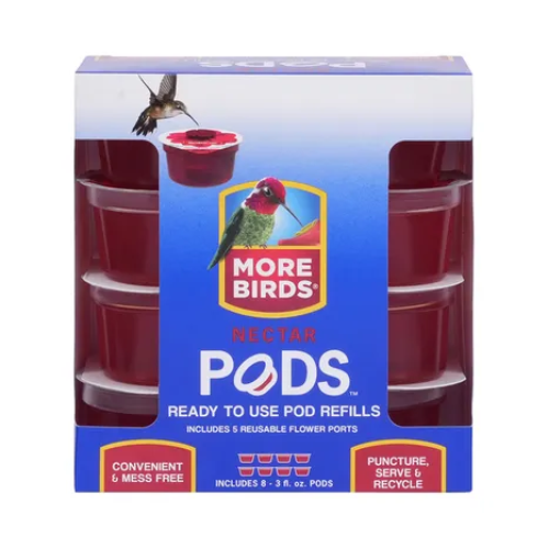 More Birds Nectar Pods Refills, 8ct