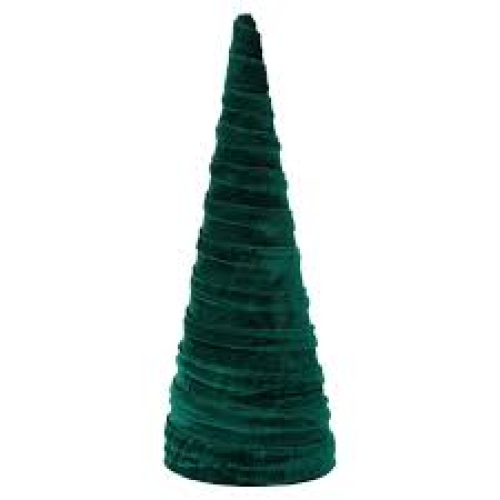 My Texas House Velvet Tree Decoration, Green, 16 inch, .31 l