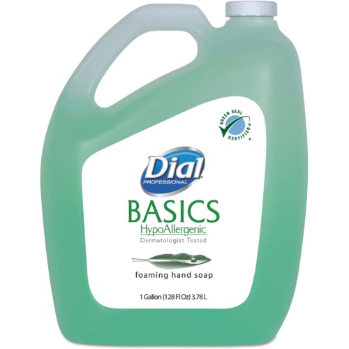 Dial Professional Basics Hypoallergenic Foaming Hand Wash Honeysuckle, 1 Gal