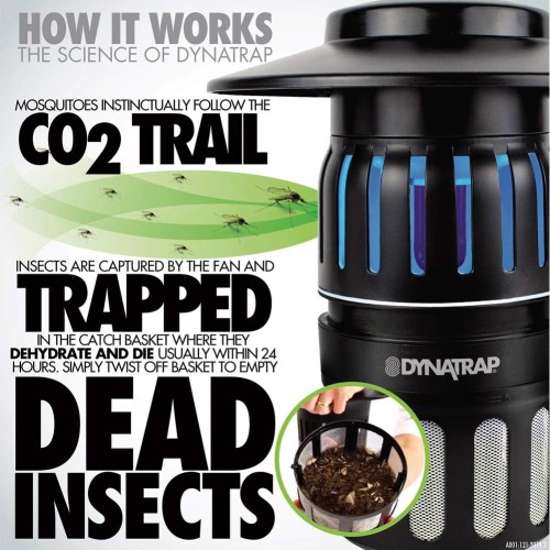 DynaTrap DT2000XLP-TUNSR Large Mosquito & Flying Insect Trap – Kills Mosquitoes, Flies, Wasps, Gnats, & Other Flying Insects – Protects up to 1 Acre