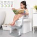 Potty Training Seat with Step Stool Ladder,SKYROKU Potty Training Toilet for Kids Boys Girls Toddlers-Comfortable Safe Potty Seat with Anti-Slip Pads Ladder