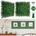 Bybeton Artificial Boxwood Grass Wall Panels - 10"x 10"(10Pcs) Faux Green Wall Panels for Interior Wall - Backdrop Wall - Garden Wall - Indoor Outdoor Wall Plants Decor