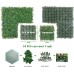 Bybeton Artificial Boxwood Grass Wall Panels - 10"x 10"(10Pcs) Faux Green Wall Panels for Interior Wall - Backdrop Wall - Garden Wall - Indoor Outdoor Wall Plants Decor