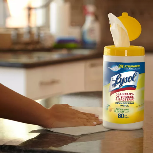 Lysol Lemon and Lime Blossom Disinfecting Wipes- 80ct