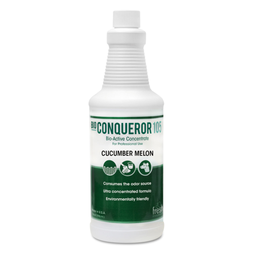 Fresh Products Bio Conqueror 105 Enzymatic Odor Counteractant Concentrate, cucumber melon, 32 Oz Bottle