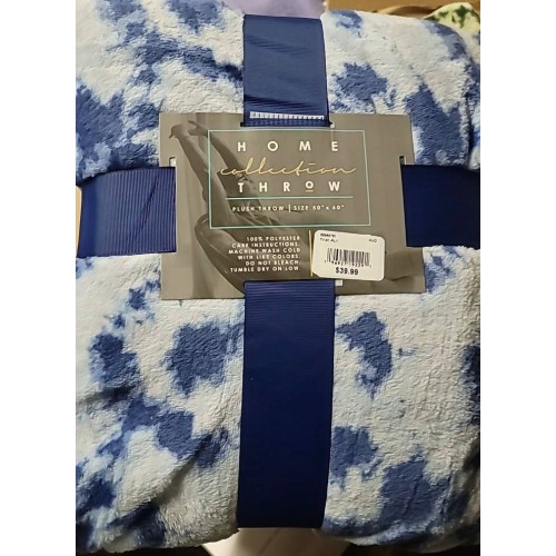 Home Collection Throw Blue