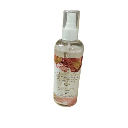 Cristal Clear ROSE QUARTZ Cristal Infused Aromatherapy Room Spray