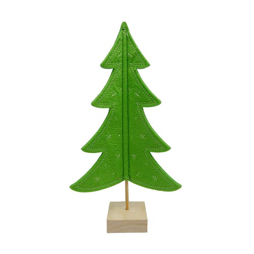 H for Happy™ decorative Christmas pine tree in green