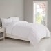 Simply Essential™ White Polyester Seersucker Single Duvet Set