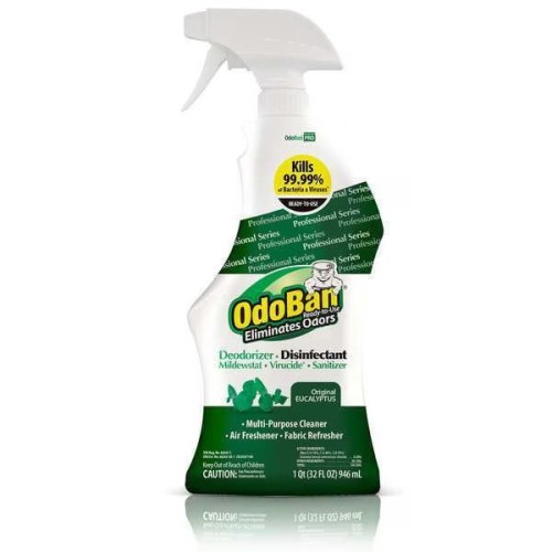 OdoBan Professional Series Deodorizer Disinfectant, 32oz Spray Bottle, Eucalyptus Scent