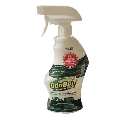 OdoBan Professional Series Deodorizer Disinfectant, 32oz Spray Bottle, Eucalyptus Scent