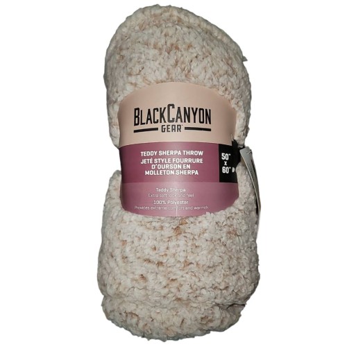 BlackCanyon Outfitters Teddy Sherpa Throw 50x60