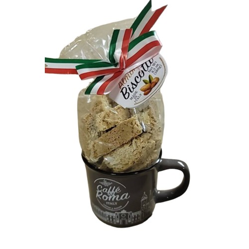 Borgo de Medici Caffee Firenze Italy Coffee/Bakery Cookies Cup Almond Biscotti.