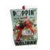 POPPIN' IN TO WISH YOU A HAPPY HOLIDAY POPCORN ORNAMENT