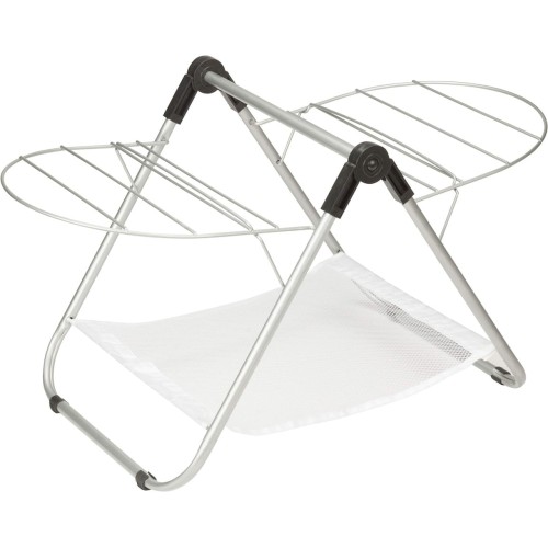 Honey-Can-Do Folding Nylon Tabletop Drying Rack, Silver And White