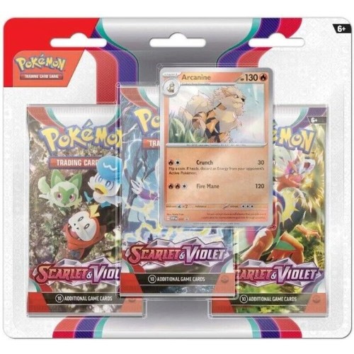 Pokemon Trading Card Game Scarlet & Violet 3 Booster Promo Pack ARCANINE