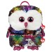 Ty Beanie Boo Owen Owl Reversible Sequin Square Backpack 33cm