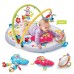 Yookidoo Baby Gym Lay to Sit-Up Playmat. 3-in-1 Newborns Activity Center with Tummy Time Toys, Pillow & Infant Miror. 0-12 Month