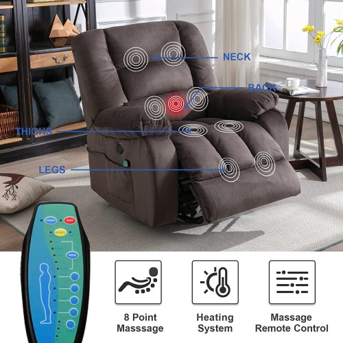 Phoenix Home Power Chair Lift Recliner, Chocolate