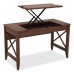 Sit-To-Stand Table Desk, 47.25" X 23.63" X 29.5" To 43.75", Modern Walnut