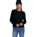 BCBG Paris Women's Long Sleeve Crewneck and Beanie Gift Set