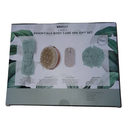 4 PIECE ESSENTIALS BODY CARE SPA GIFT SET VIVITAR