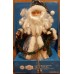 12in L.E.D Fiber Optic Tree Topper Santa by Holiday Time and Mini Cristmas Tree