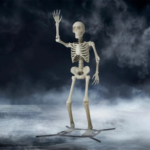 Poseable Giant Skeleton Halloween Outdoor Decorations Way to Celebrate, 10 Feet