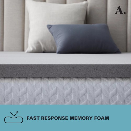 Allswell  memory foam mattress topper infused with charcoal full