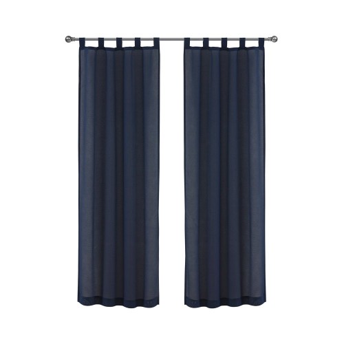 Mainstays 2-Piece Blue Light Filtering Tab Top Curtain Panel Set, 37" X 84"