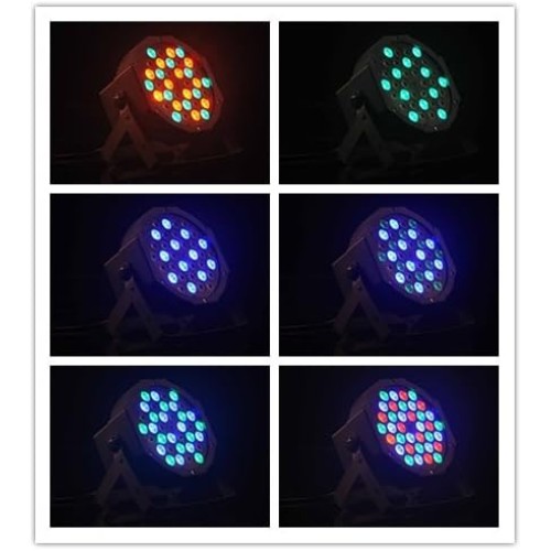 LED Up Lighting 36x1W RGB Stage Light, Sound Activated DMX Lighting Dj Par Can Lights with for Birthday Party Wedding Bar Club Home Christmas Halloween Festival (4Pack)