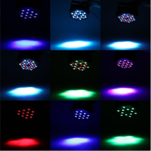 LED Up Lighting 36x1W RGB Stage Light, Sound Activated DMX Lighting Dj Par Can Lights with for Birthday Party Wedding Bar Club Home Christmas Halloween Festival (4Pack)