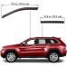 Lightronic WV194981 in-Channel Side Window Visor Deflector Rain Guard, Dark Smoke, 4-Pieces Set, Fits 2014-2023 Jeep Cherokee