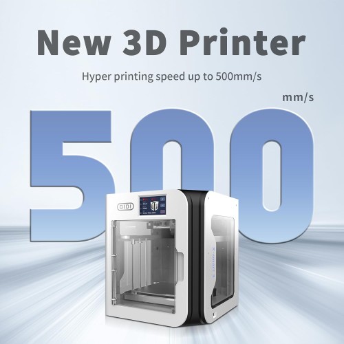 R QIDI TECHNOLOGY X-Smart3 3D Printer New Generation of 500mm/s High-Speed Desktop FDM 3D Printers for Beginners, CoreXY& Klipper, Auto Leveling, Input Shaper, Build Size 6.89x7.09x6.69 inch