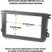 Scosche HA1707DGB Compatible with 2008-12 Honda Accord ISO Double DIN & DIN+Pocket Dash Kit; Dk Gray