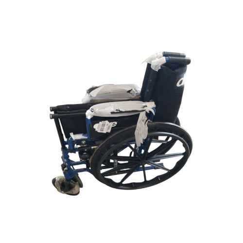 Drive Medical Blue Streak Wheelchair with Flip Back Desk Arms, Swing Away Footrests, 16 Inch Seat