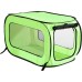 Beatrice Home Fashions Portable, Collapsible, Pop Up Travel Pet, Cat and Dog Kennel, 32.5" L x 19.5" W x 19.5" H, Green