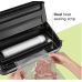 FoodSaver Vacuum Sealer Machine with Automatic Bag Detection, Sealer Bags and Roll, and Handheld Vacuum Sealer for Airtight Food Storage and Sous Vide, Black