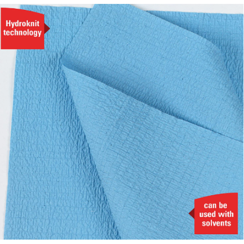 WypAll General Clean X60 Multi-Task Cleaning Cloths (35431), Small Roll, Blue, 130 Sheets / 1 Roll