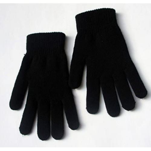 3 pairs of Winter Magic Gloves Warm Stretch Knit Gloves Black