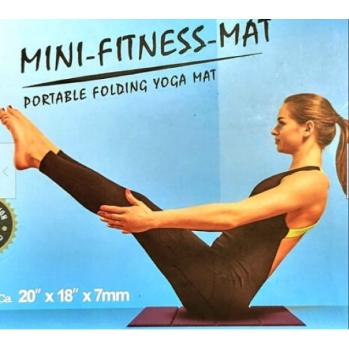 Mini-Fitness-Mat Yoga Mat Portable Folding Yoga Mat 20" x 18"