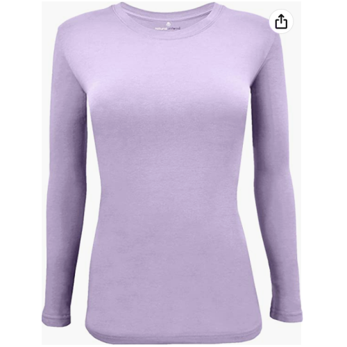 A New Day Women's Long Sleeve Ribbed T-Shirt (Size: Medium)