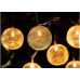 Indoor 12 ft. Battery Operated Metal Integrated LED String Lights (10-Light)