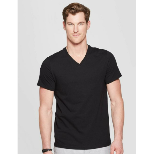 Men's 4pk V-Neck T-Shirt - Goodfellow & Co™ Size XXL