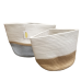 Cotton rope basket set of 2