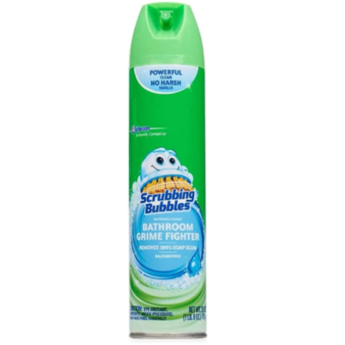 Scrubbing Bubbles Bathroom Cleaner Aerosol, Rainshower